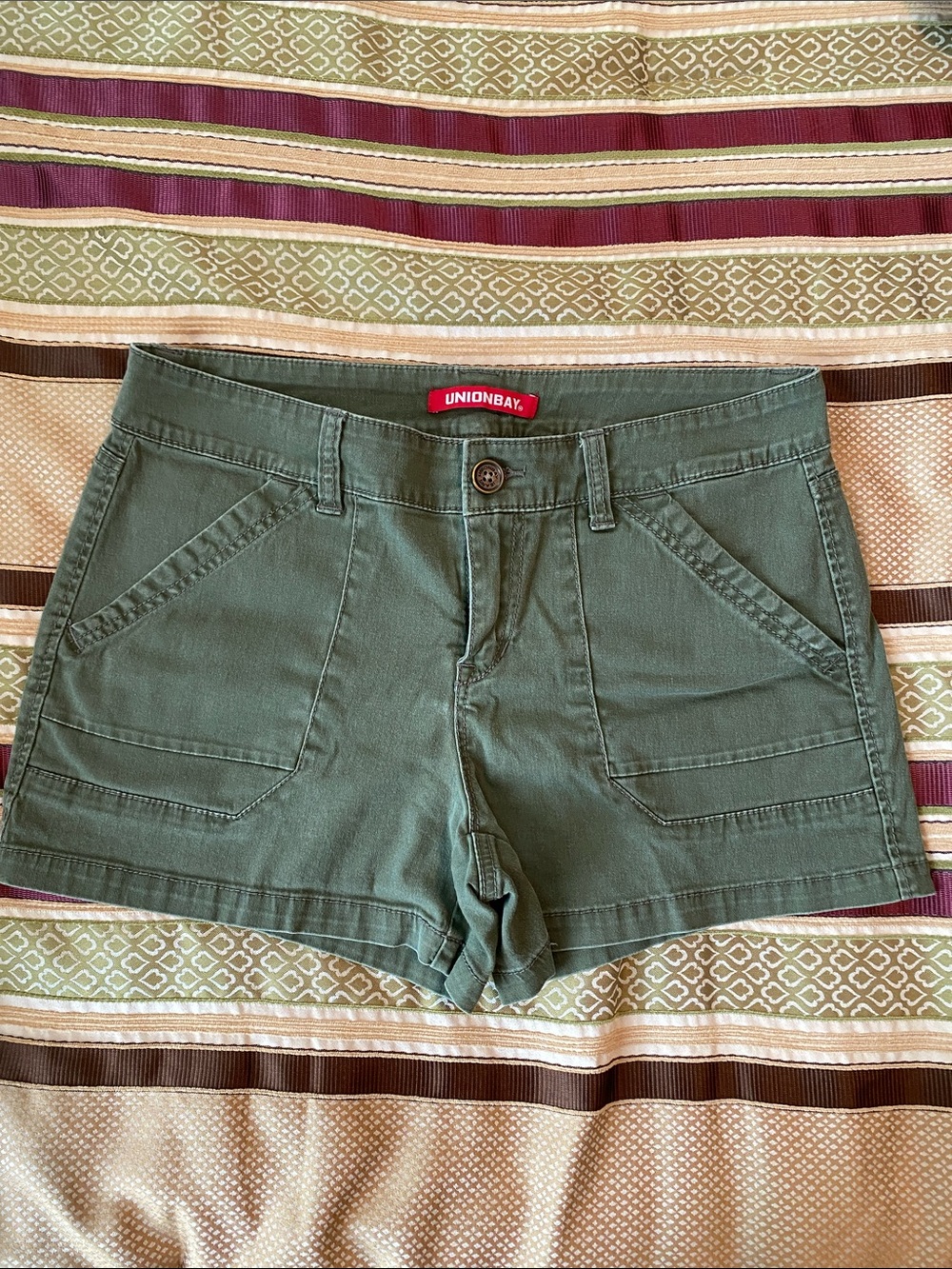 UNIONBAY Olive Green Utility Cargo Shorts